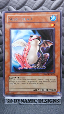 | Yugioh Substitoad LODT-EN028 OG Print Light Of Destruction Rare LP 🔥 | - Image 1