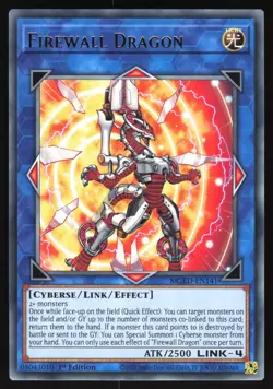 Firewall Dragon (Red ALT ART) - MGED-EN141 - Gold Rare - 1st Edition Yugioh - Image 1