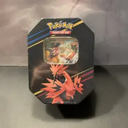FACTORY SEALED Pokemon TCG Crown Zenith Tin Galarian Zapdos. EXPRESS SHIPPING🚛 - Image 1