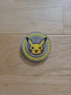 Pokemon XY Premium Collection Pikachu Metal Coin - Image 1