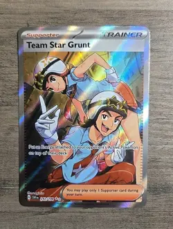 Pokemon TCG Team Star Grunt 242/198 S&V Base Set Full Art Rare NM - Image 1