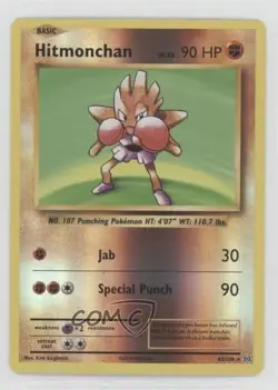 Hitmonchan Reverse Foil Pokemon XY Evolutions 20th Anniversary #62 04dh - Image 1