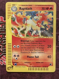 Rapidash - Pokemon Expedition 26/165 - Holo Rare - LP - Image 1