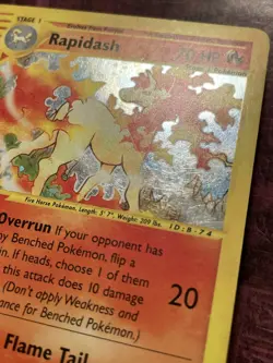 Rapidash - Pokemon Expedition 26/165 - Holo Rare - LP - Image 2