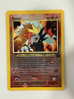 Pokemon Pokemon TCG Entei 34/53 Wotc Black Star Promo Reverse Holo Vintage - Image 1