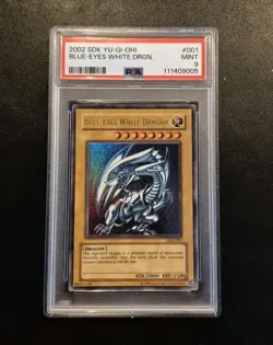 2002 SDK-001 Blue-Eyes White Dragon Ultra Rare PSA 9 MINT Vintage Yu-Gi-Oh - Image 1