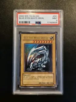 2002 SDK-001 Blue-Eyes White Dragon Ultra Rare PSA 9 MINT Vintage Yu-Gi-Oh - Image 2