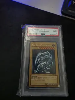 2002 SDK-001 Blue-Eyes White Dragon Ultra Rare PSA 9 MINT Vintage Yu-Gi-Oh - Image 1
