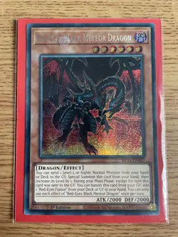 Yu-gi-oh Red Eyes Black Meteor Dragon MP24-EN107 NM 1st Edition Secret Rare Card - Image 3