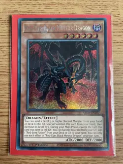 Yu-gi-oh Red Eyes Black Meteor Dragon MP24-EN107 NM 1st Edition Secret Rare Card - Image 4