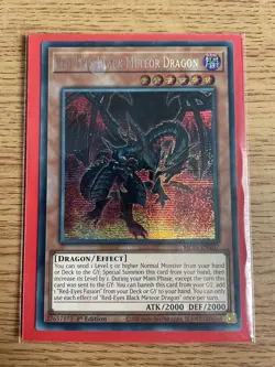 Yu-gi-oh Red Eyes Black Meteor Dragon MP24-EN107 NM 1st Edition Secret Rare Card - Image 5