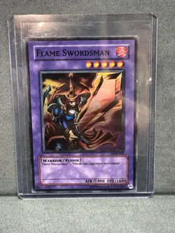 Yu-Gi-Oh! TCG Flame Swordsman LOB-003 Super Rare Unlimited - Image 1
