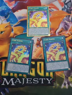 3x Cubic Karma - MVP1-EN041 - Ultra Rare - 1st Edition NM - Image 1