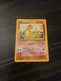 Charmander Pokemon Card 46/102 Original Base Set Super Rare - Image 1