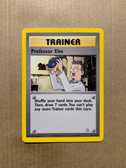 Professor Elm 96/111 Neo Genesis - Uncommon Pokemon Card - EXCELLENT - Image 1
