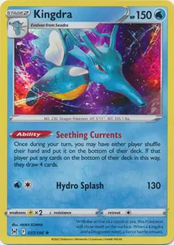 Kingdra 037/196 Holo Lost Origin Pokemon Card NM - Image 1