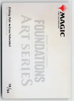 Art Series: Foundations #18 Fishing Pole Art Card (18/54) - Image 2