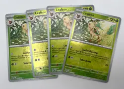Leafeon Reverse Holo 011/167 4x x4 Pokemon Card Twilight Masquerade Playset - Image 1