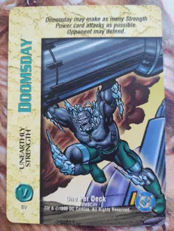 OverPower DC 1996 Doomsday Unearthly Strength Special Card OPD Very Rare NM - Image 1