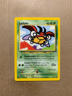 Ledyba 63/111 Neo Genesis - Common Pokemon Card - NM/Mint - Image 1