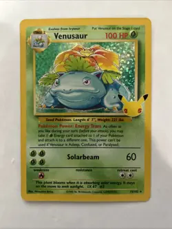 Pokemon TCG Venusaur Holo Rare Card Classic Celebrations Edition 15/102 - Image 1