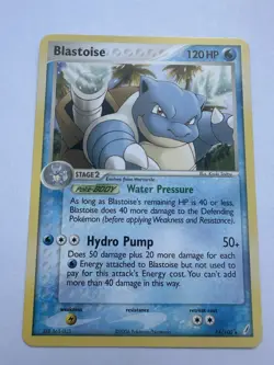 Blastoise #14/100 Crystal Guardians Rare Pokemon Card 2006 - Image 1