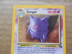 Gengar 5/62 Rare Holo Fossil Set Pokemon Card LP/MP - Image 2