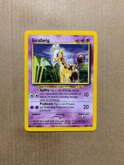 Girafarig 58/111 Neo Genesis - Common Pokemon Card - NM - Image 1