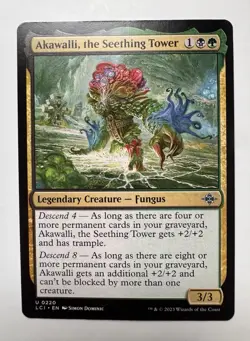 x1 Akawalli, the Seething Tower LCI MTG 220 UNCOMMON M/NM 1x - Image 1