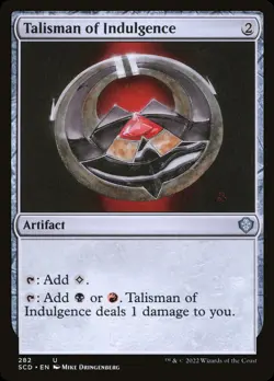 MTG Talisman of Indulgence [Starter Commander Decks] Near Mint - Image 1