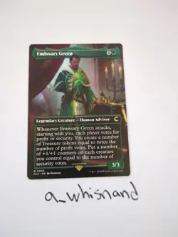 1 x Emissary Green - Borderless - Ravnica: Clue Edition - NM-Mint - MTG - Image 1