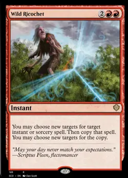 MTG Wild Ricochet [Starter Commander Decks] Near Mint - Image 1