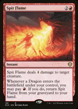 MTG Spit Flame [Starter Commander Decks] Near Mint - Image 1