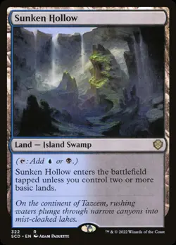 MTG Sunken Hollow [Starter Commander Decks] Near Mint - Image 1