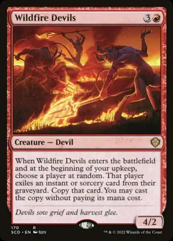 MTG Wildfire Devils [Starter Commander Decks] Near Mint - Image 1