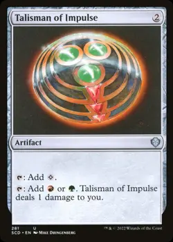 MTG Talisman of Impulse [Starter Commander Decks] Near Mint - Image 1