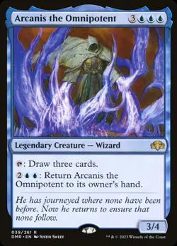 MTG Arcanis the Omnipotent [Dominaria Remastered] Lightly Played - Image 1