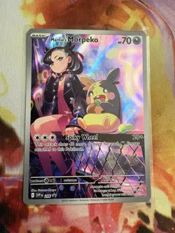 Pokemon TCG Marnie's Morpeko SVP 206 Rival Battle Deck Black Star Promo - Image 1