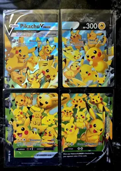 Pokemon Pikachu TCG V-Union SWSH139-142 Celebrations Promo Card Set 4 Cards - Image 1