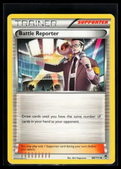 2014 XY - Furious Fists Battle Reporter #88 Non Holo Pokemon Card - Image 1
