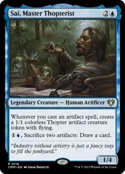 Sai, Master Thopterist - Near Mint MTG Commander Masters - Image 1