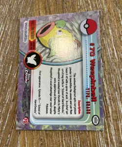 2000 TOPPS Chrome POKEMON Series 1- WEEPINBELL NM - Image 4