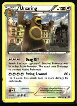 2015 XY - BREAKthrough Ursaring #122 Non Holo Pokemon Card - Image 1