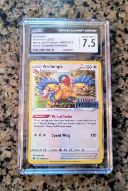 ✨Archeops PRERELEASE Holo Pokemon Card CGC 7.5 NM+ Silver Tempest SWSH272 (2022) - Image 1