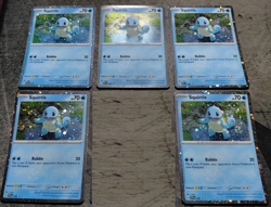 Lot of 5 Pokemon TCG Scarlet Violet Blackstar Cosmo Promo Holo Squirtle 048 NM - Image 1