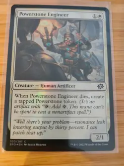 MTG Powerstone Engineer (FOIL) 020 The Brothers' War M/NM Free UK P&P - Image 1
