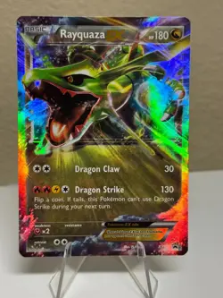Rayquaza EX XY73 XY Holo Illustration Rare Pokemon Full Art - Image 1