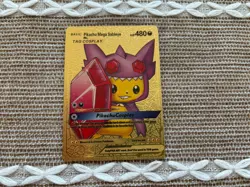 Pokemon TCG Pikachu Mega Sableye Tag Cosplay Gold Metal Foil HP 480 Fan Art - Image 2