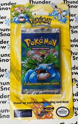 ⚡❄ 1999 Pokemon Unlimited Base Set Factory Sealed Blister Pack Venusaur - Image 1