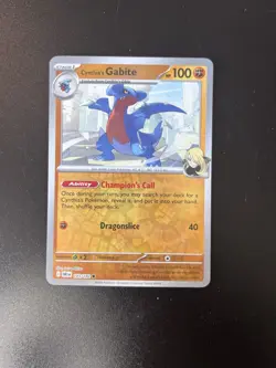 English Pokemon TCG Cynthia's Gabite Common Destined Rivals Reverse Holo 103/182 - Image 1